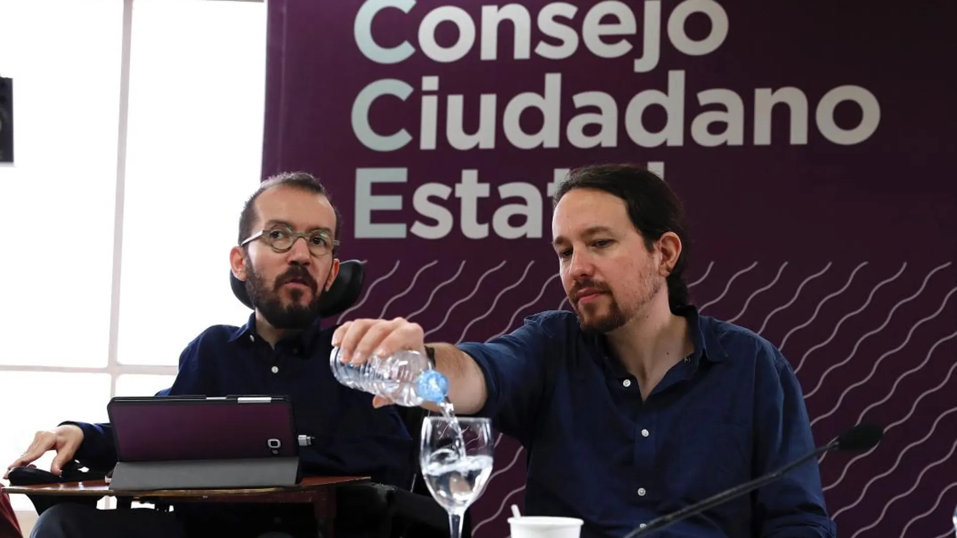El vicepresidente segundo del Gobierno y líder de Podemos, Pablo Iglesias, en el último Consejo Ciudadano Estatal presencial celebrado en enero