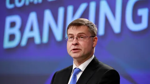 El vicepresidente de la Comisión Europea (CE) para el Euro y el Diálogo Social, Valdis Dombrovskis.