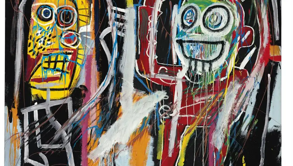 Imagen de la obra de Jean-Michel Basquiat titulada &quot;Dustheads&quot;