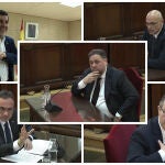 Oriol Junqueras, Jordi Sànchez, Jordi Turull y Josep Rull y Raül Romeva