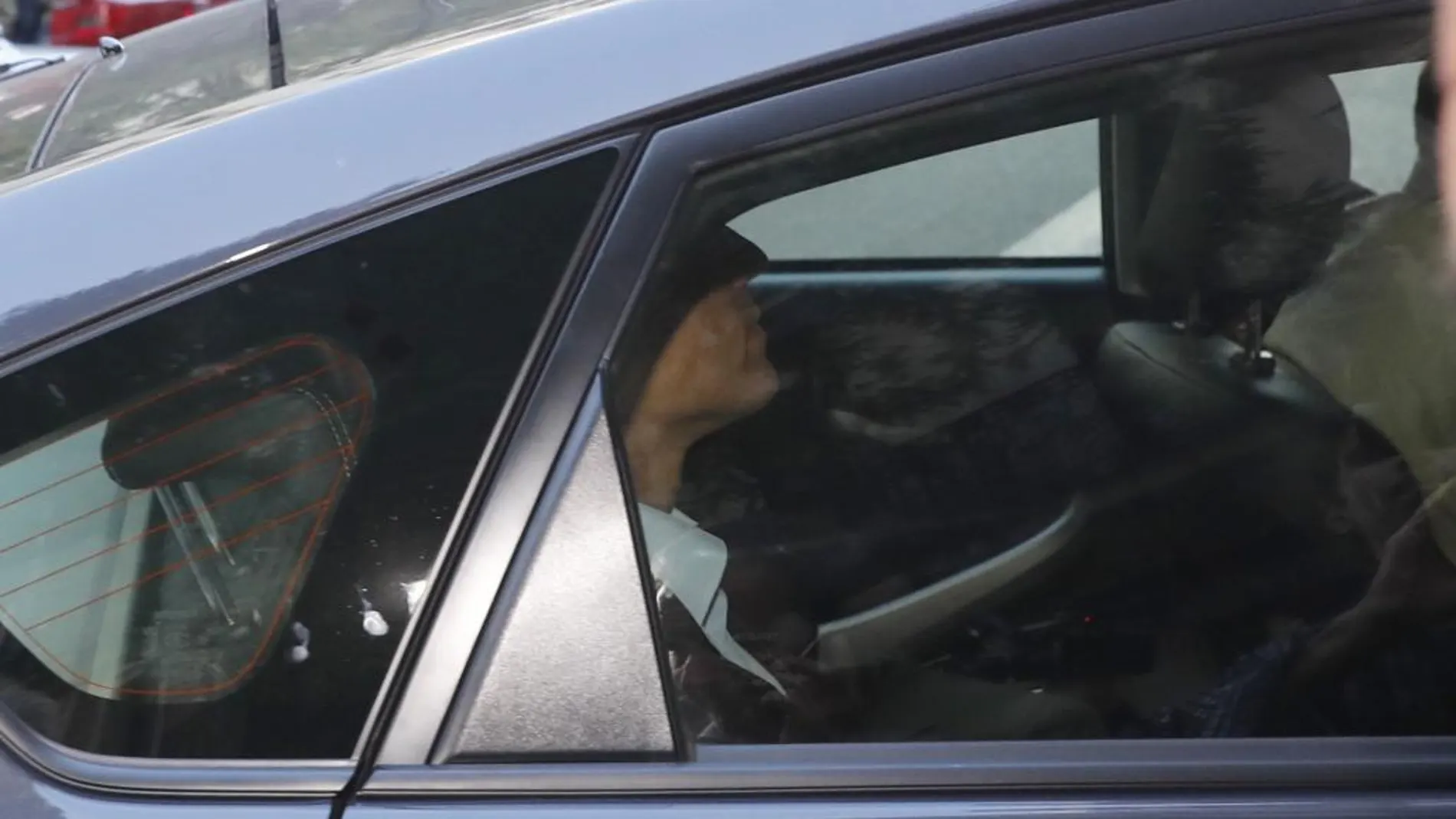 Pedro Sánchez, en coche