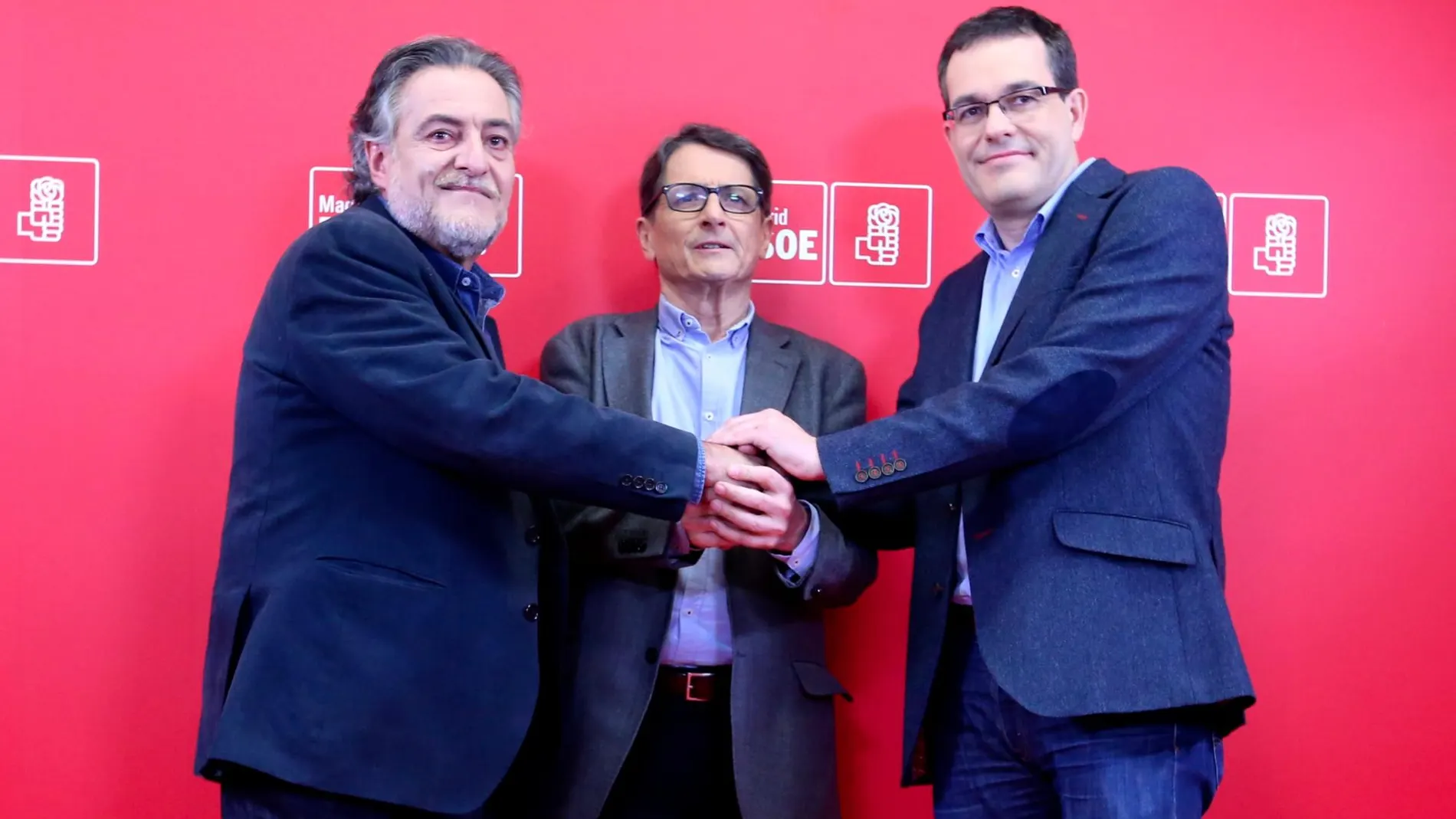 Los tres candidatos al Ayuntamiento de Madrid, minutos antes del debate