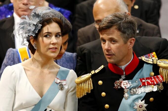 La príncipes de Dinamarca Federico y Mary