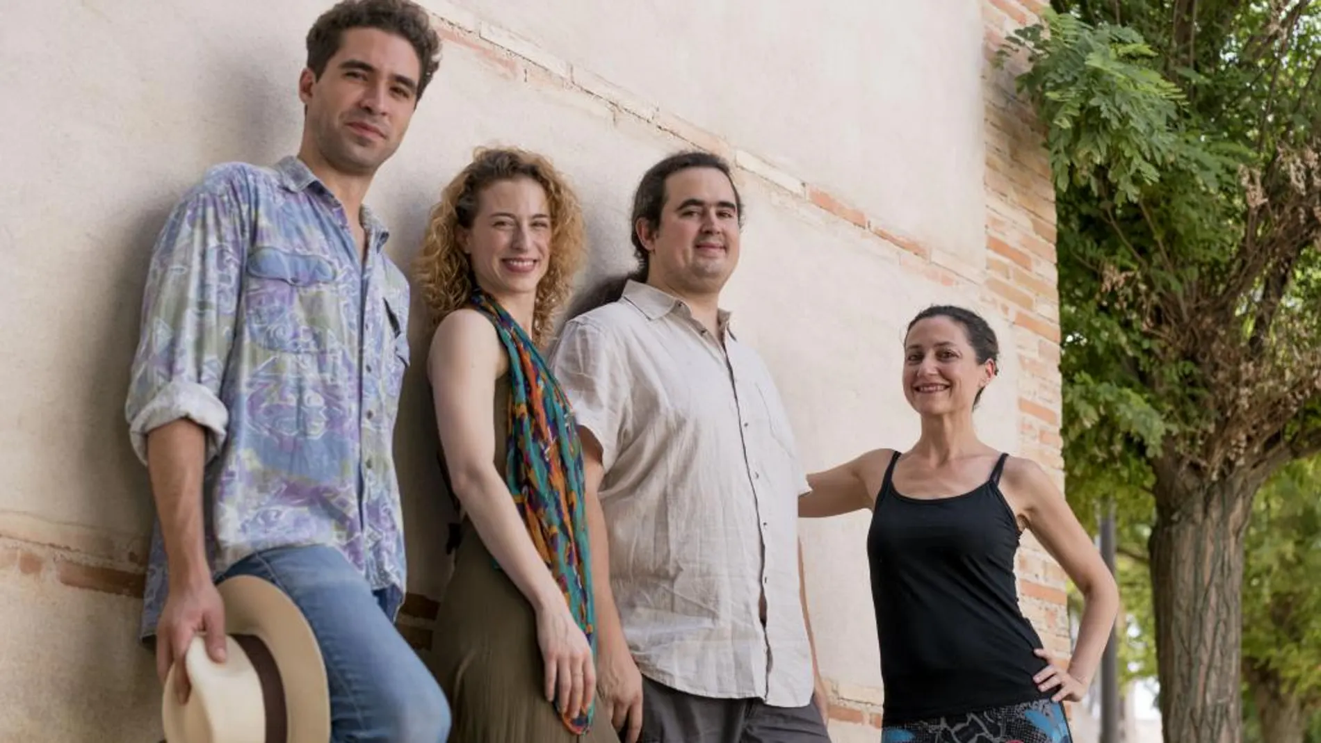 Manuel Moya, Lara Grube, David Martínez y Ana Grube