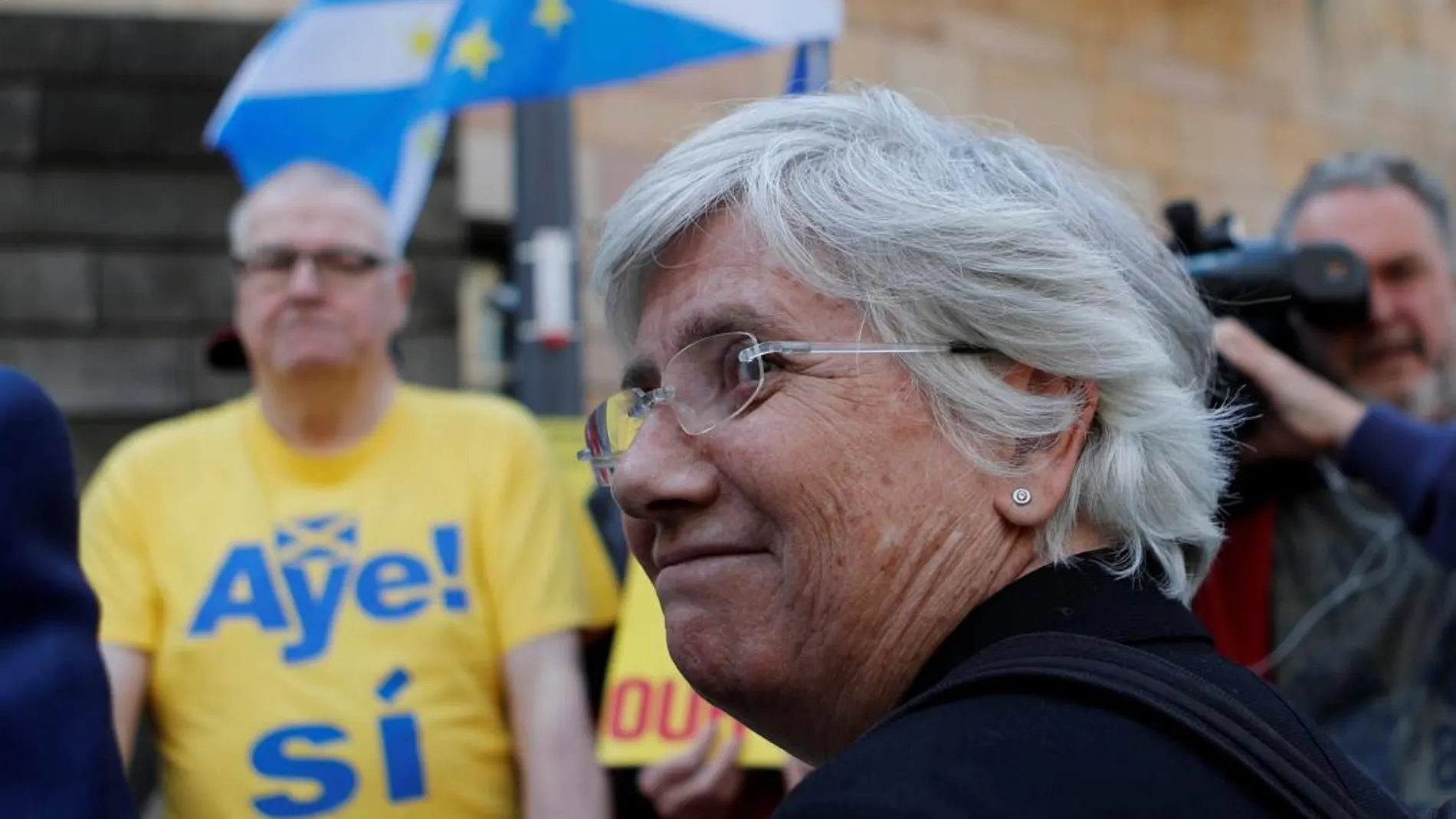La exconsellera catalana Clara Ponsatí, a la salida del tribunal de Edimburgo /Reuters