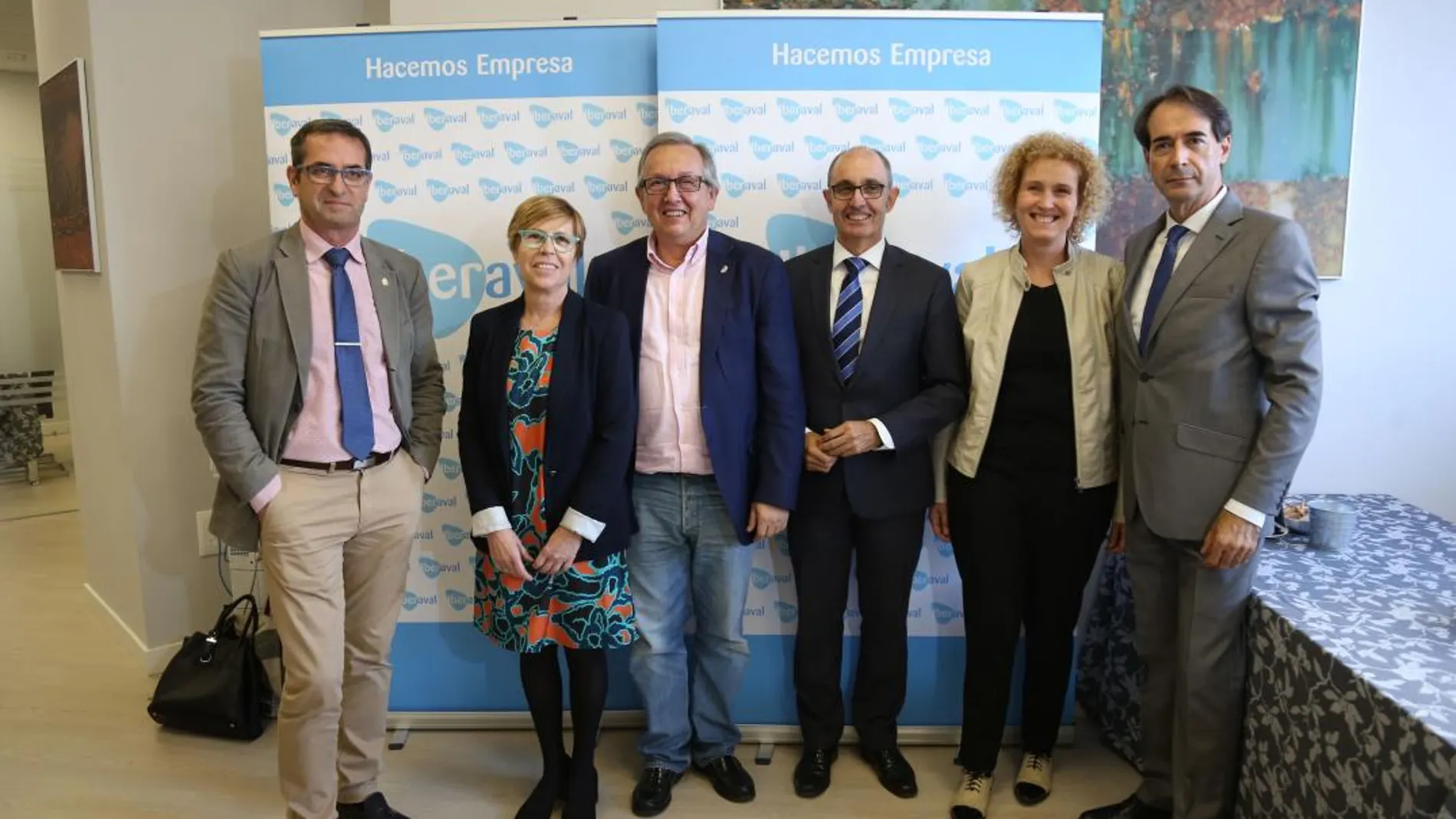 El director general de Iberaval, Pedro Pisonero, inaugura la nueva sede de la organización en Segovia