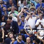 Dirk Nowitzki tras acabar el partido