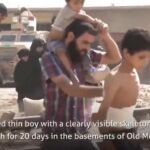 Un niño sobrevive en Mosul herido y escondido en un sótano