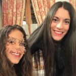 Diana y su hermana Valeria en una foto publicada en una red social por la menor