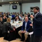 El presidente regional, Fernando López Miras, asistió el jueves a la cena de Navidad del Partido Popular de la ciudad de Lorca