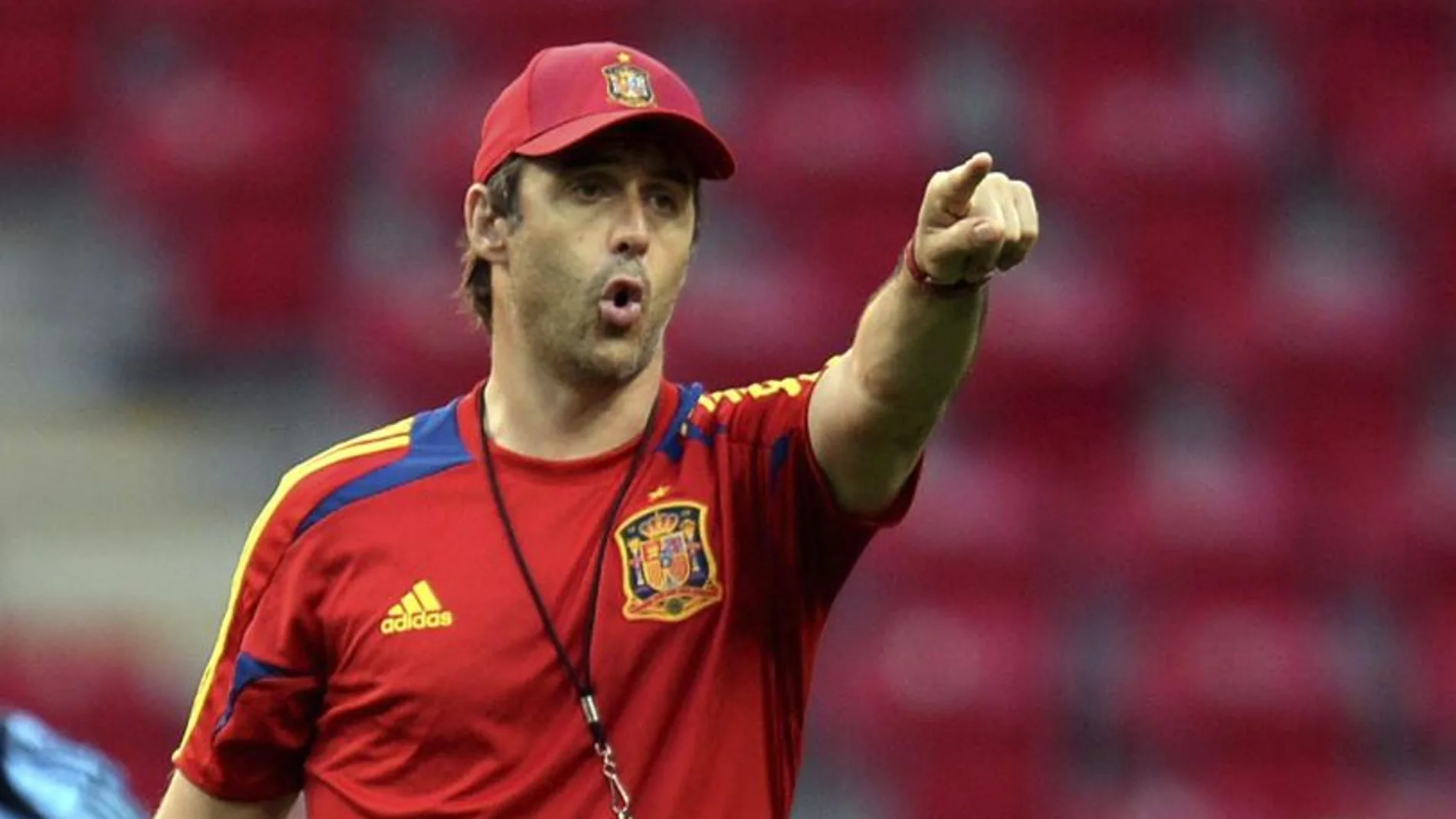 Julen Lopetegui, como entrenador de la selección española de fútbol sub-20, el 20 de junio de 2013