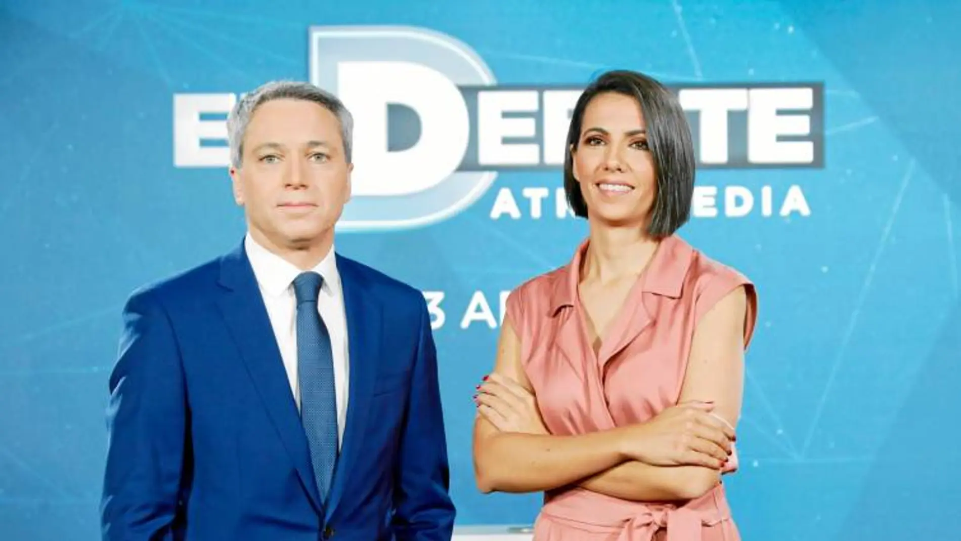 Vicente Vallés y Ana Pastor durante la presentación del debate de Atresmedia TV. Foto: Jesús G. Feria