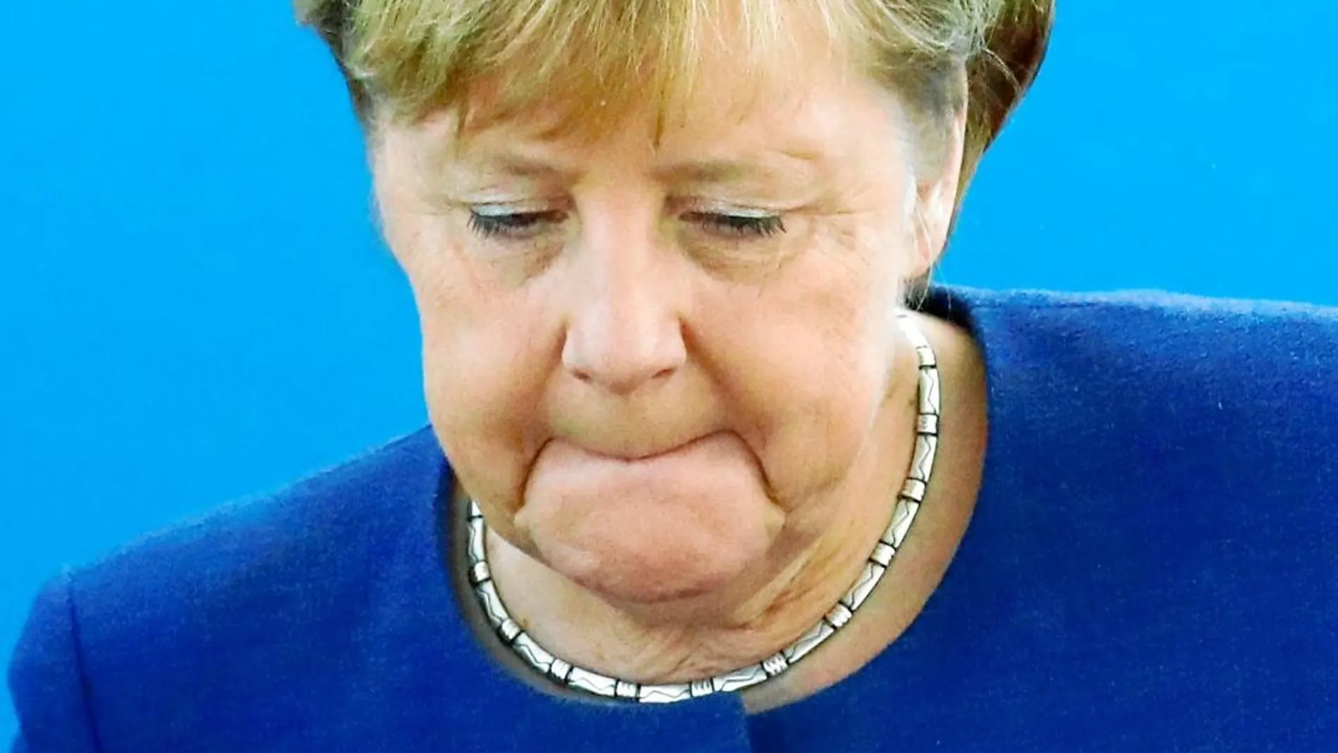 La canciller alemana, Angela Merkel, ofreció ayer desde Berlín su lectura del resultado de las elecciones regionales en Baviera