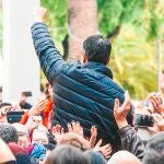 Pedro Sánchez, el sábado en el primer acto con militantes en Xirivella
