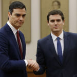 Imagen de archivo de Pedro Sánchez y Albert Rivera