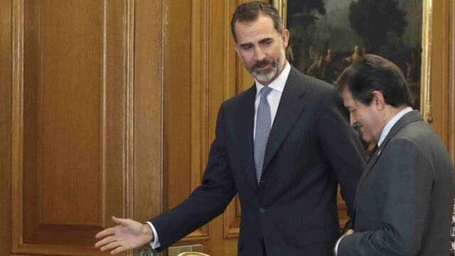 El Rey ha recibido hoy al presidente de la gestora del PSOE, Javier Fernández