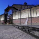Los preparativos ayer en el Centro Cultural del Born donde se colocará la estatua ecuestre de Franco