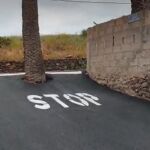 Señal de “stop” en Gran Canaria
