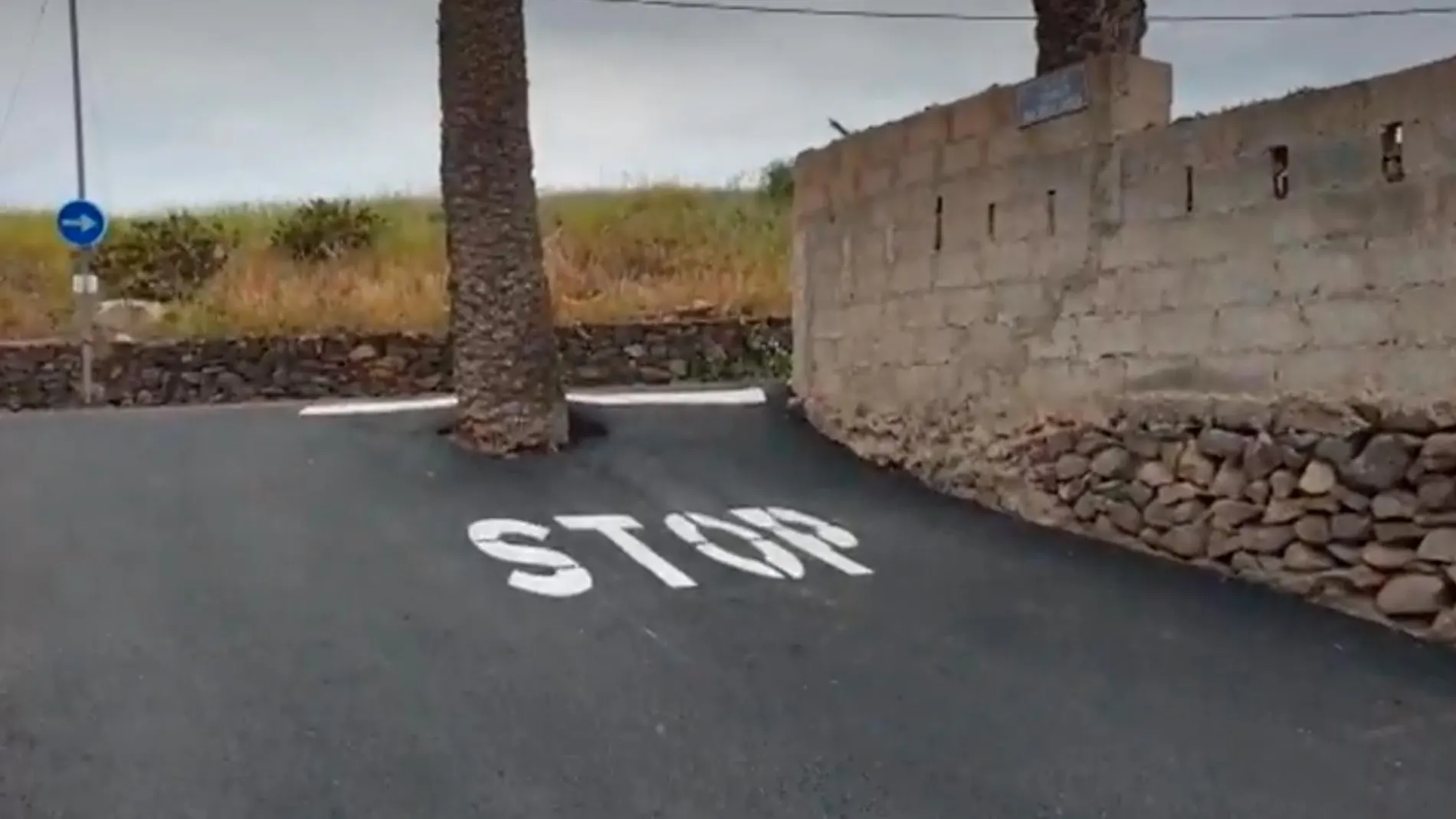 Señal de “stop” en Gran Canaria