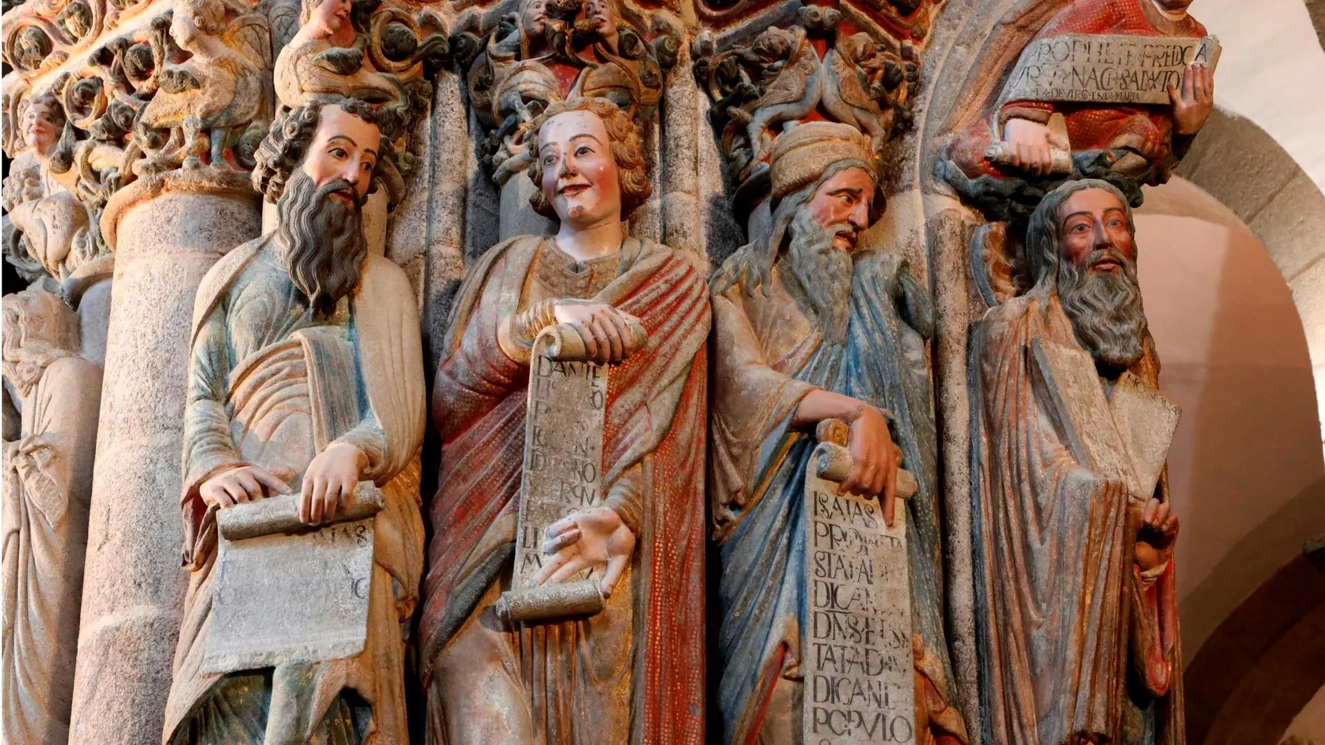 Imagen del pórtico de la Gloria