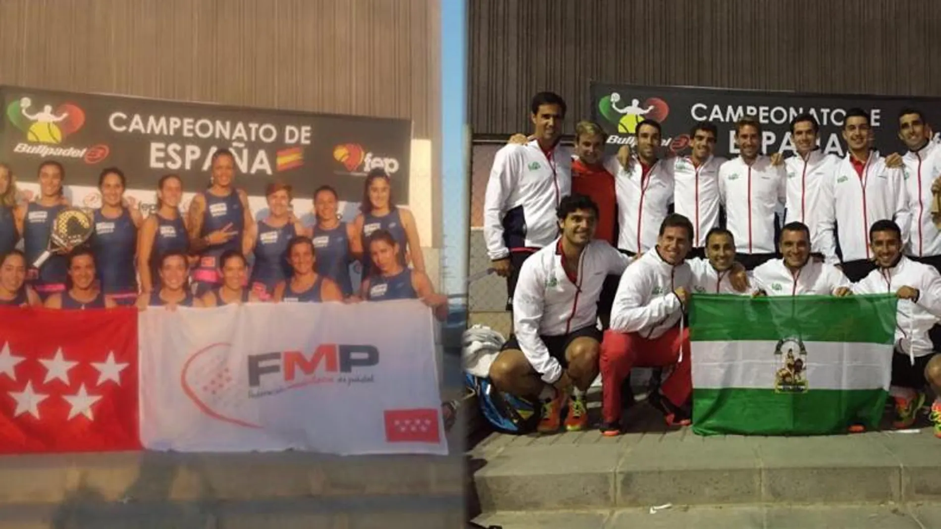 Equipo femenino de Madrid y masculino de Andalucía