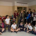 La ministra García Tejerina durante su visita al Colegio San José de Valladolid