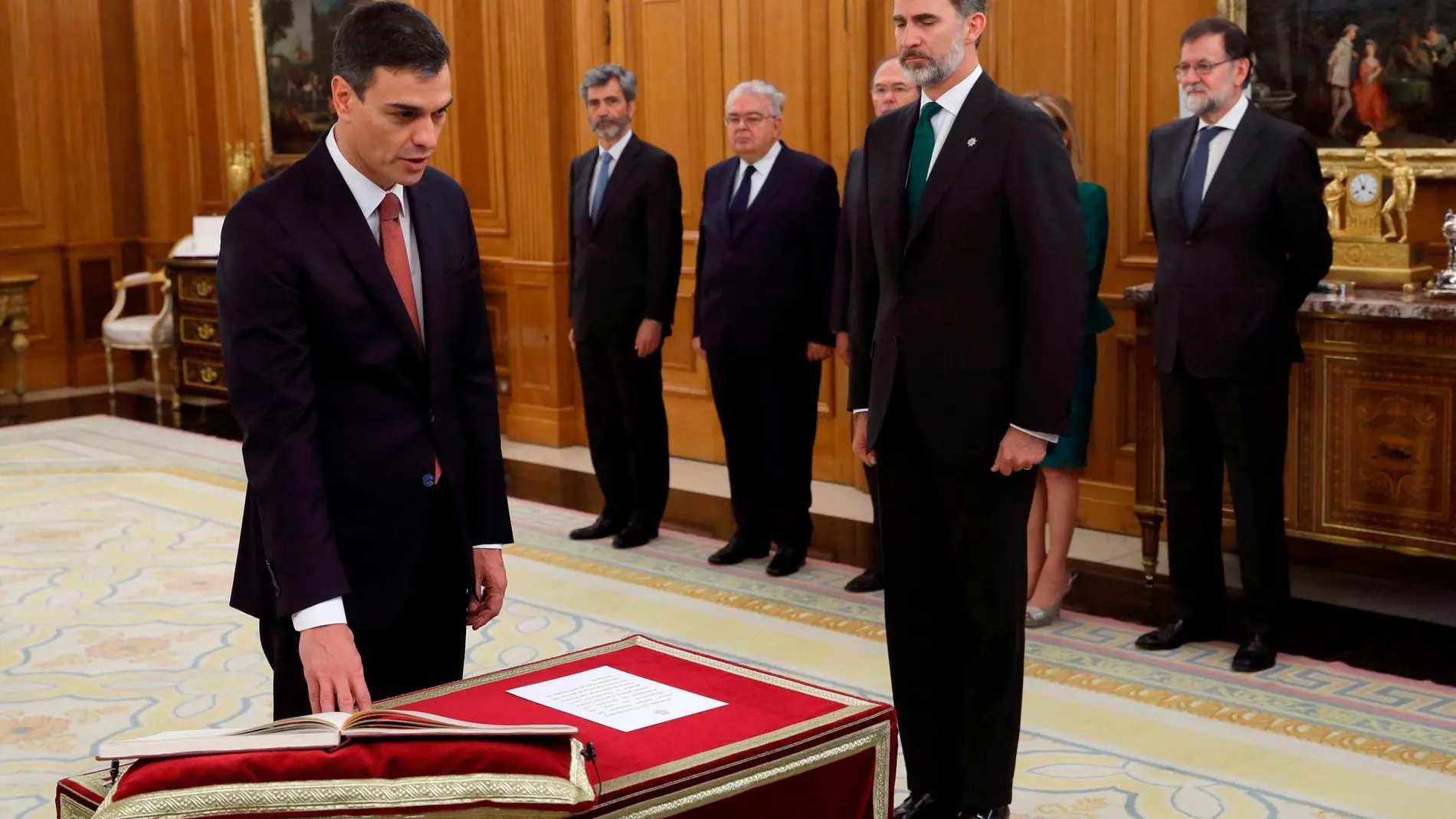 Toma de posesión de Pedro Sánchez como presidente del Gobierno el 2 de junio de 2018. . REUTERS