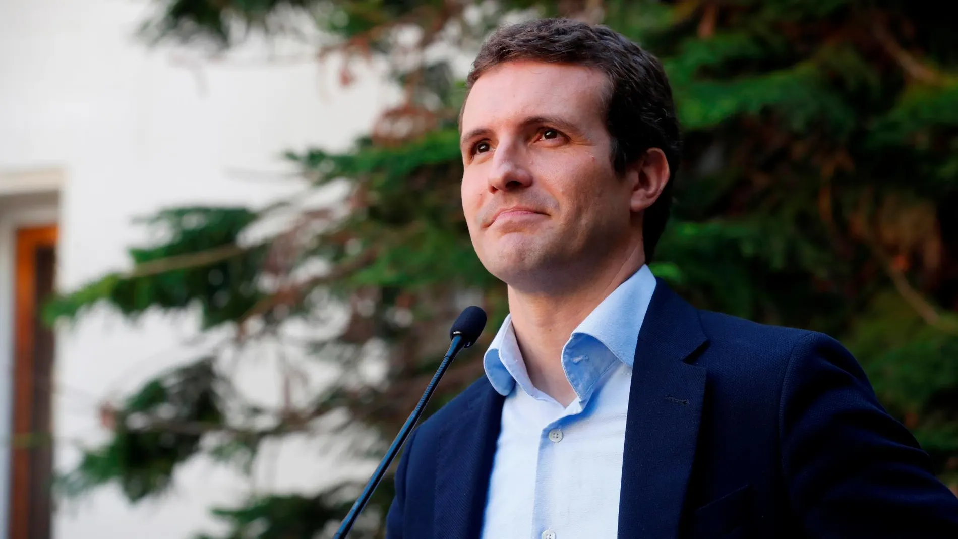 Pablo Casado tras ejercer su derecho al voto