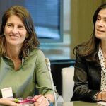 La directora general de Finanzas, Laura Abasolo, y la directora de Ética Corporativa y Sostenibilidad, Elena Valderrábano