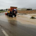 Inundaciones y cortes de carreteras en Cartagena