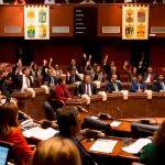 Los diputados del Grupo Parlamentario Popular, junto a los miembros del Consejo de Gobierno, votaron ayer a favor de la Ley de Aceleración Empresarial en la Asamblea Regional