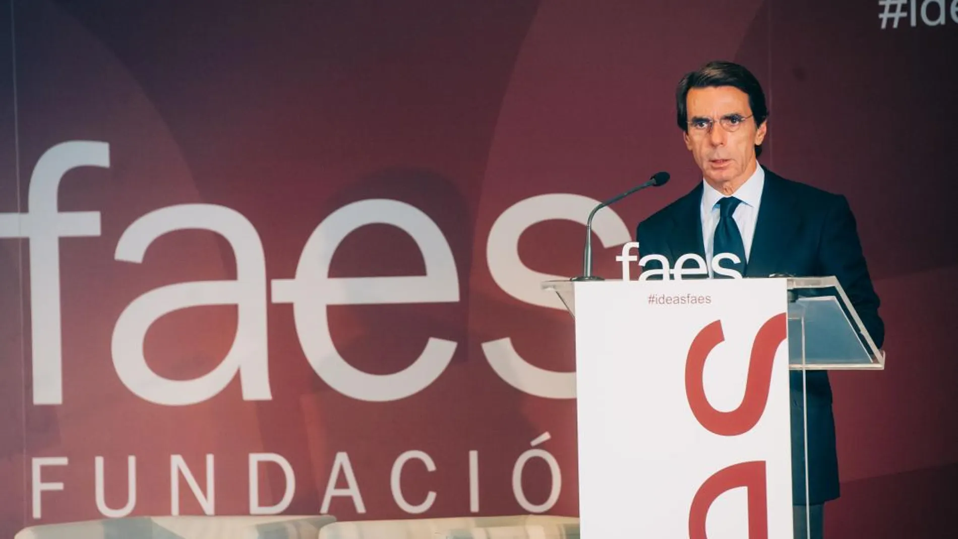 El presidente de la fundación FAES, José María Aznar