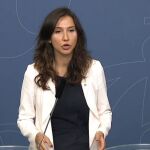 La ministra dio una rueda de prensa para anunciar su decisión