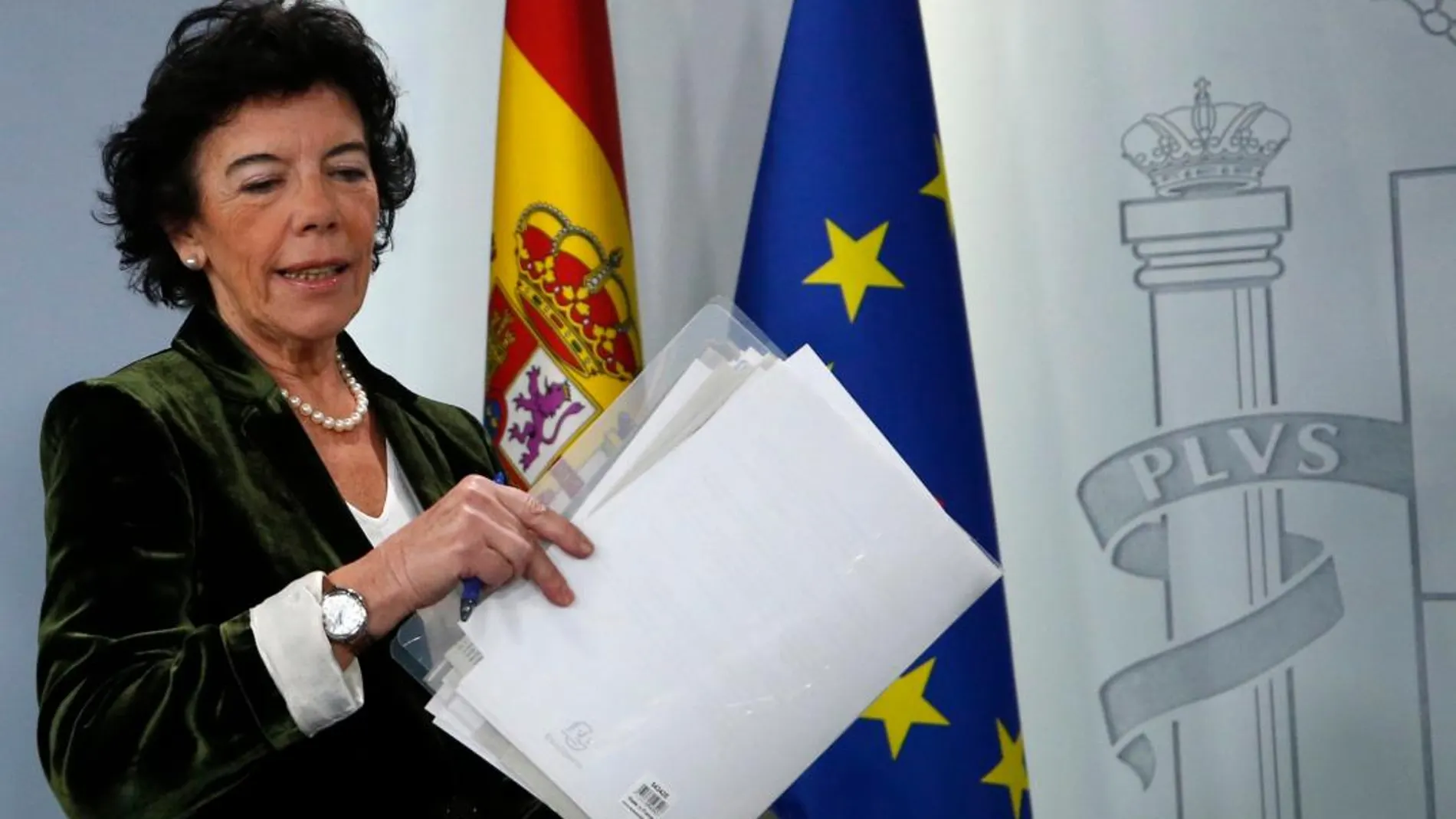 La ministra de Educación, Isabel Celaá