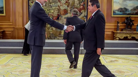 José Joaquín Gallardo, durante la recepción con el Rey el pasado miércoles/ Foto: EFE
