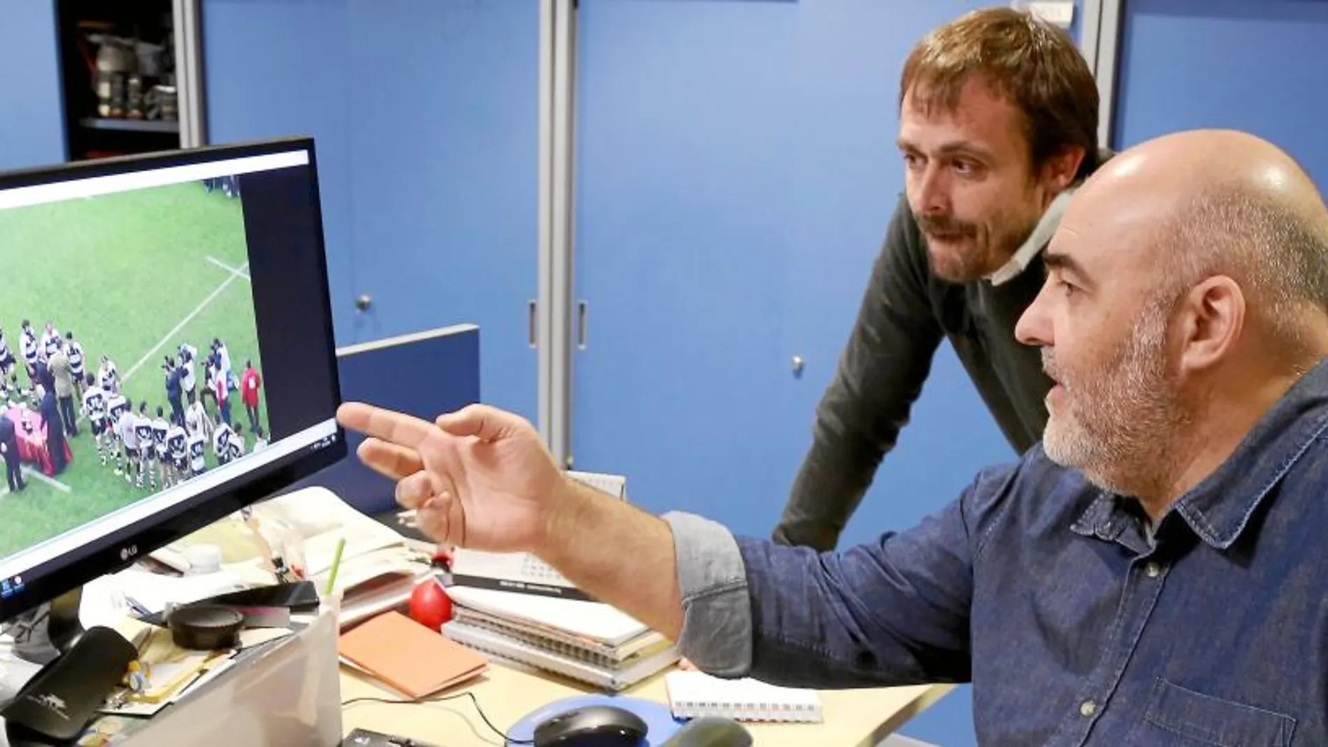 Los directores del documental Eduardo Margareto y Kike Bueno.
