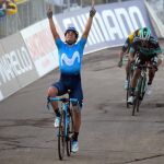 El ciclista español Mikel Landa (Movistar Team) se impuso este sábado en la cuarta etapa de la Tirreno-Adriático