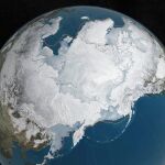 El hielo ártico, visto desde el espacio