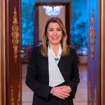 La presidenta en funciones de la Junta de Andalucía, Susana Díaz, durante el mensaje de fin de año/Foto: Efe