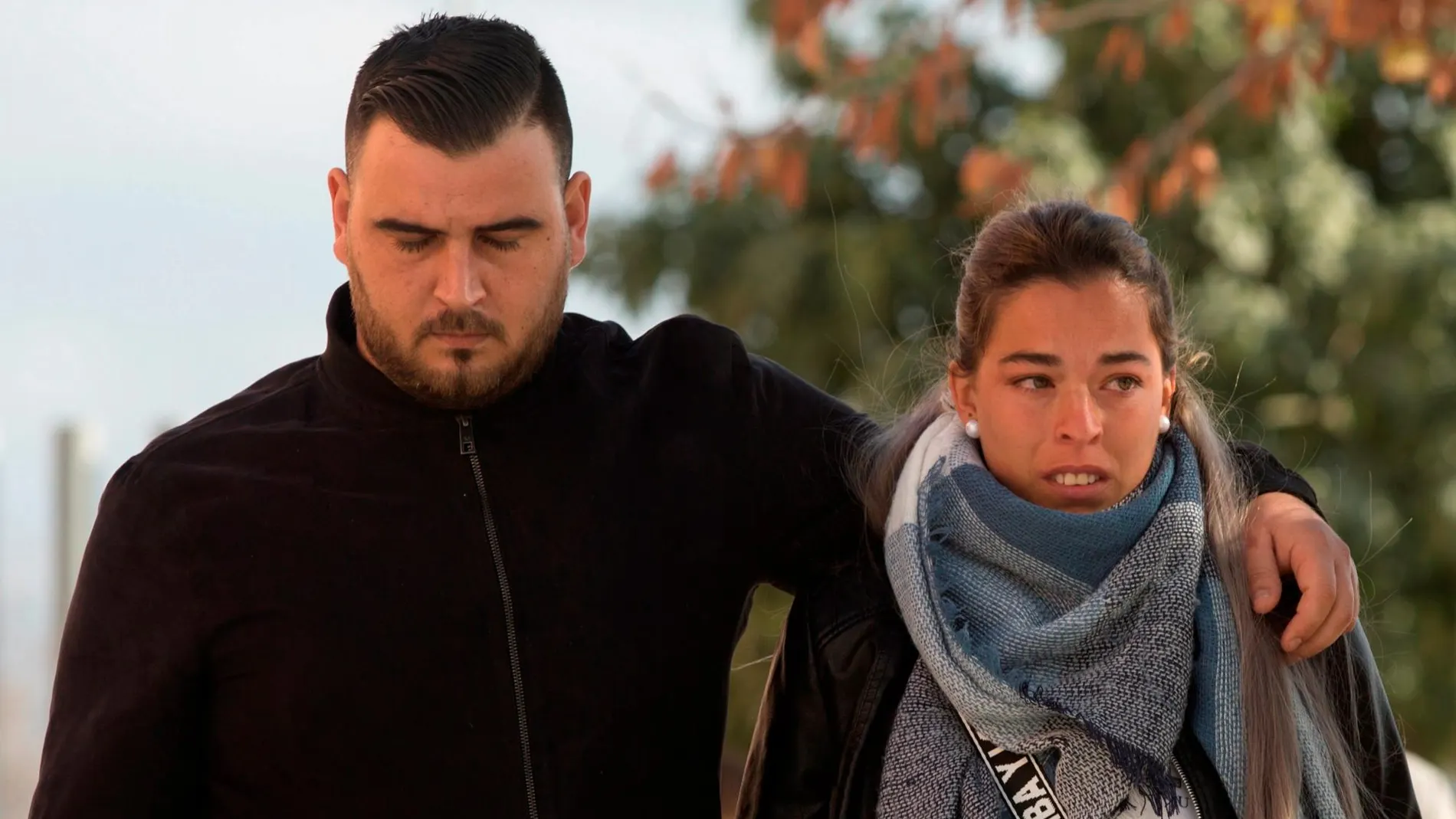 José Roselló y Victoria García llegan a los juzgados de Málaga donde estaban citados como testigos del caso / Foto: Efe
