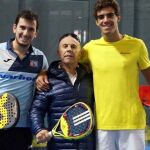 Juan Cruz Belluati, Severino Iezzi y Juan Lebrón