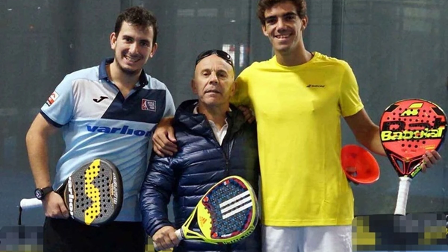 Juan Cruz Belluati, Severino Iezzi y Juan Lebrón