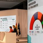 Isabel Celaá y Fernando Grande-Marlaska, durante la rueda de prensa