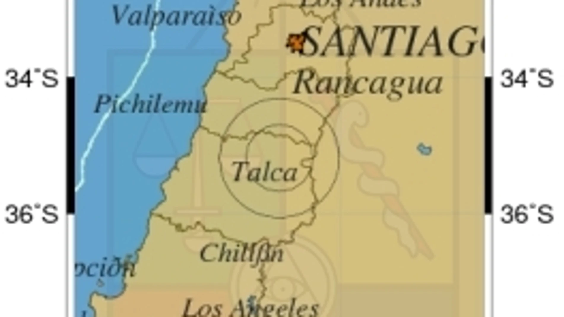 Su epicentro se localizó a 38 kilómetros al sureste de Curicó