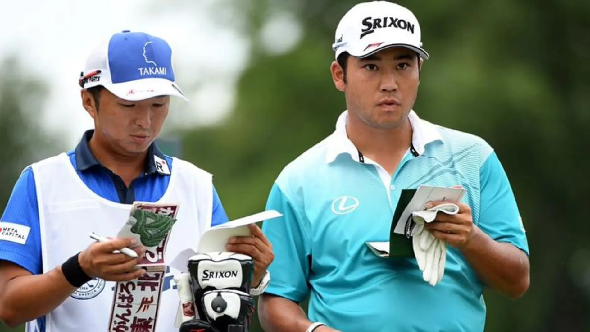 Hideki Matsuyama en la segunda ronda del PGA Championship