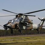Uno de los helicópteros «Tigre» del Ejército de Tierra