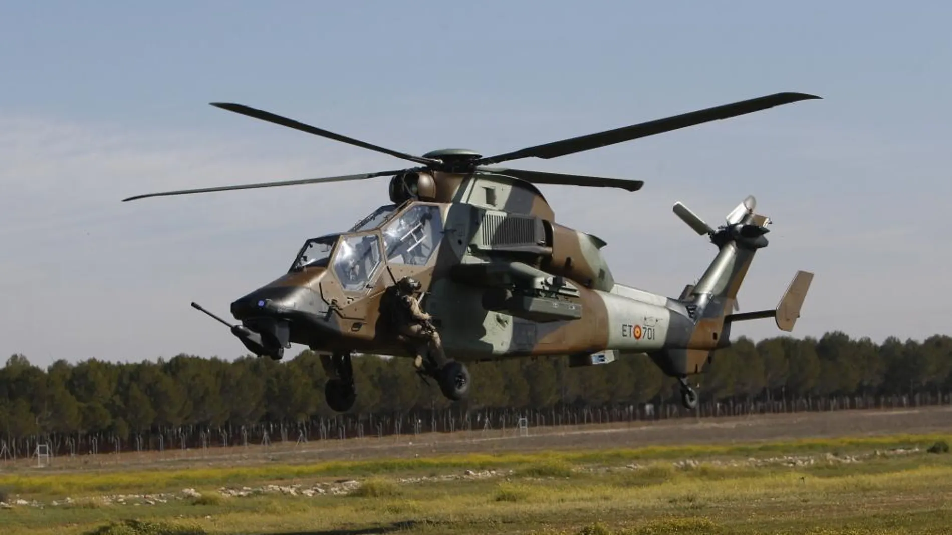 Uno de los helicópteros «Tigre» del Ejército de Tierra