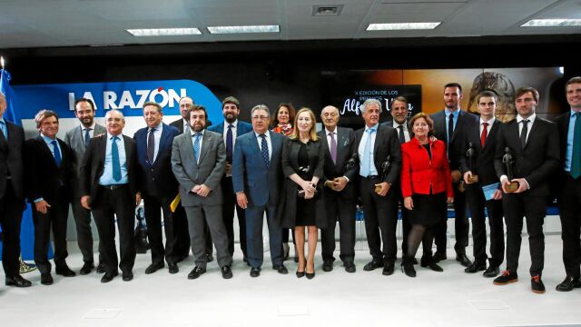 Los ganadores de la edición pasada que fueron galardonados en la sede de La Razón en Madrid