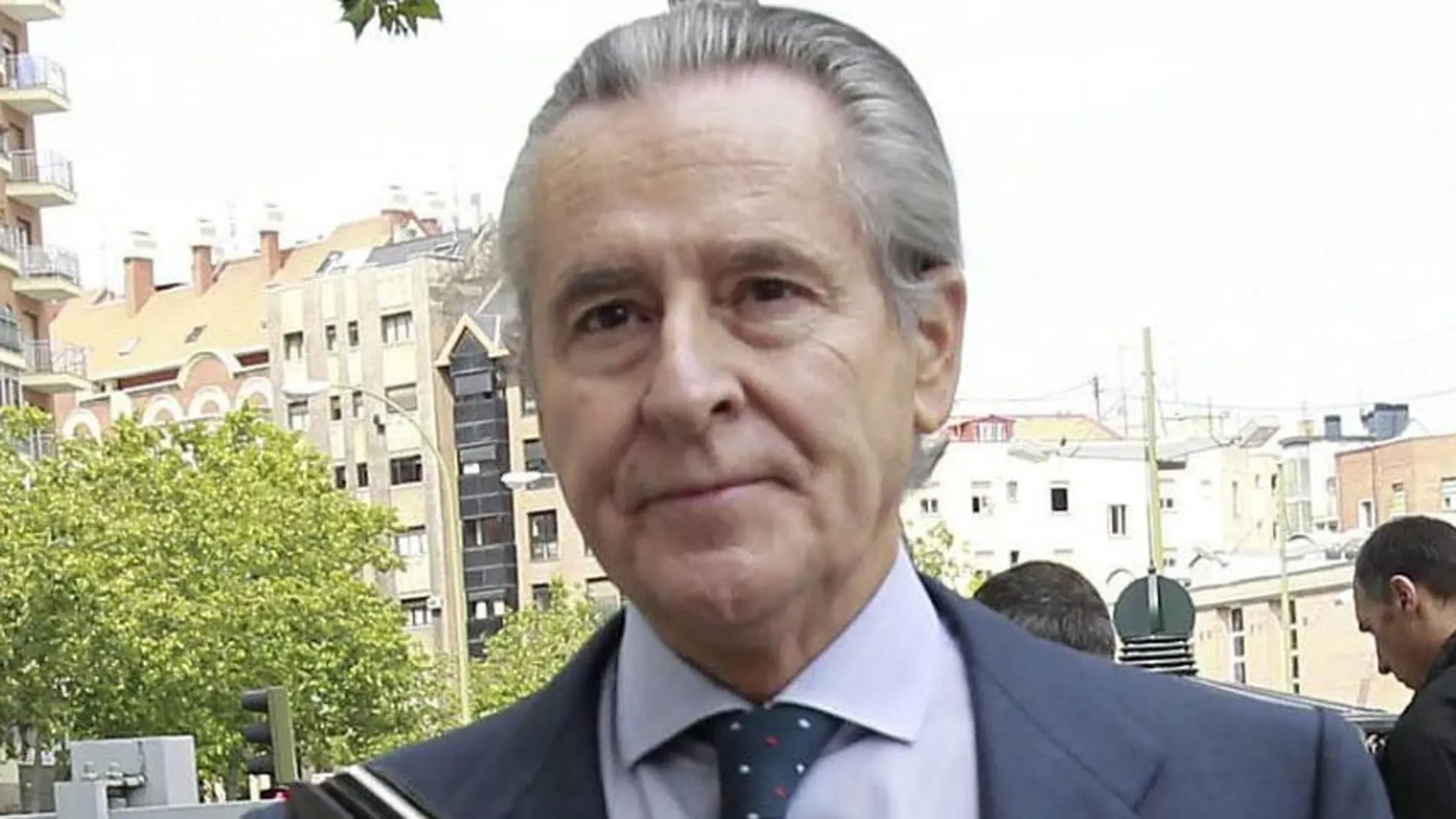 Miguel Blesa a su llegada hoy a los juzgados de Plaza de Castilla