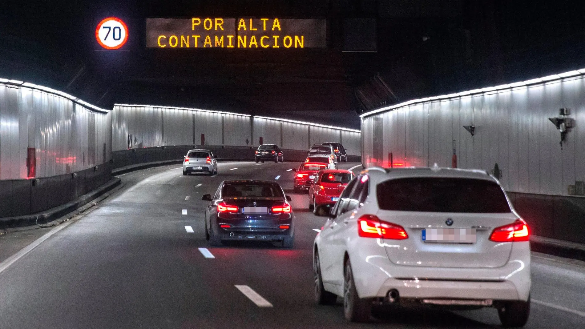 El Ayuntamiento de Madrid activa la reducción de la velocidad a 70 kilómetros por hora en la M-30